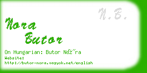 nora butor business card